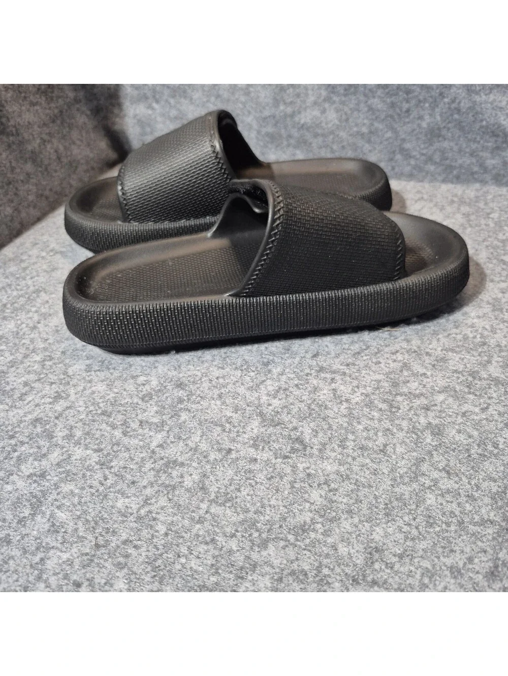 Adjustable Slide Sandals Open Toe Slip-Ons men's Size US 6.5 Black